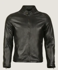 Men's Classic Black Fitted Leather Jacket - Trendy Leather Jackets