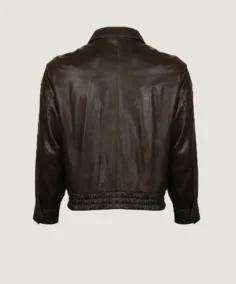 Shop The Men's Brown Classic Leather Bomber Jacket