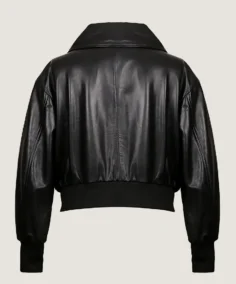 Shop The Women's Oversized Pilot Sleek Leather Jacket