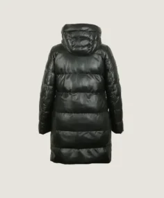 Shop The Women's Quilted Leather Long Coat