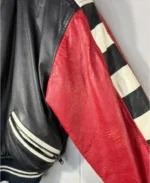 Women's Vintage Chia Leather Moto Jacket Sleeves