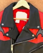 1980’s Vintage New York Leather Biker Jacket Collar