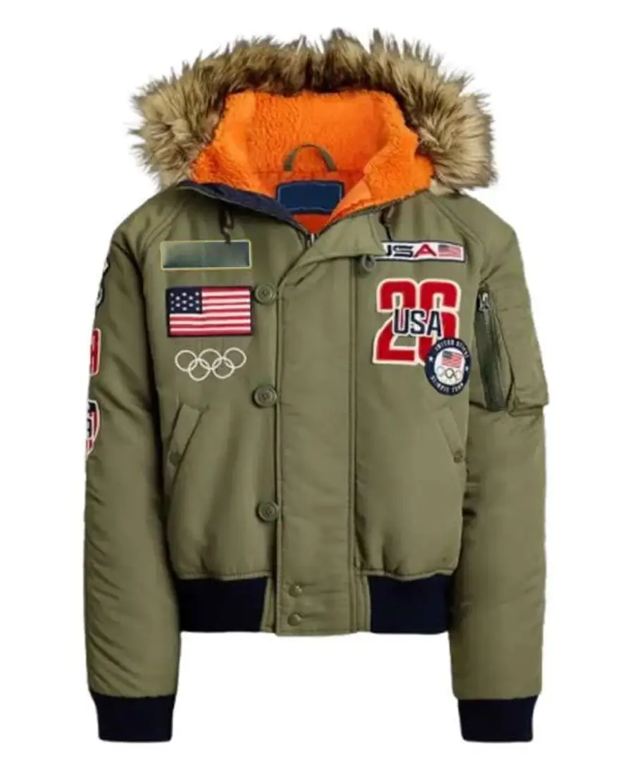 2026 Olympic Usa Green Bomber Jacket 2026 Olympic Usa Green Bomber Jacket