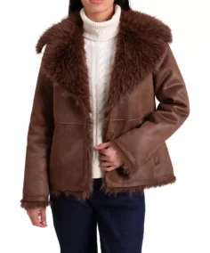 Bagatelle Faux Shearling Leather Jacket