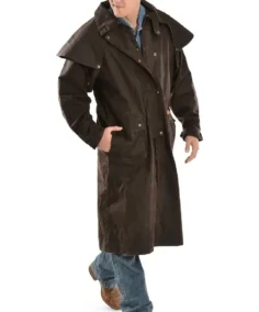 Men's Low Ride Canvas Duster Coat