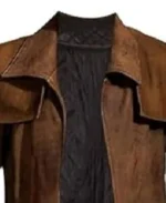 Men's Western Distressed Suede Canvas Duster Coat - Image 3