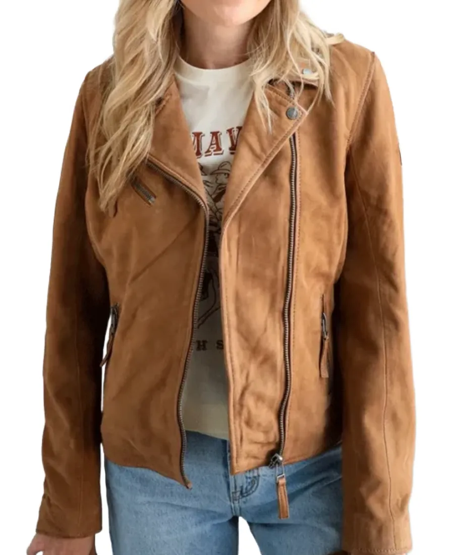 Rodeo-Western-Brown-Suede-Biker-Jacket.webp Rodeo Western Brown Suede Biker Jacket - Image 1