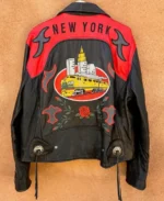 Shop The 1980’s Vintage New York Leather Biker Jacket