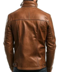 Shop The Men's Jacob Brown Leather Jacket