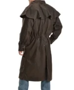 Men's Outback Oilskin Long Duster Coat - Image 2