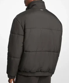 Shop The Men's Standup Grey Puffer Jacket