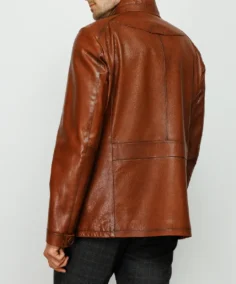 Shop The Men's The Barclay Brown Leather Jacket