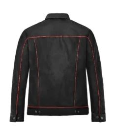 Shop The Men's Venom Piped Black Leather Jacket