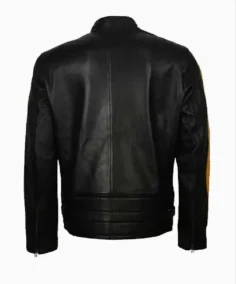 Shop The Men's Yellow Star Cafe Racer Leather Jacket