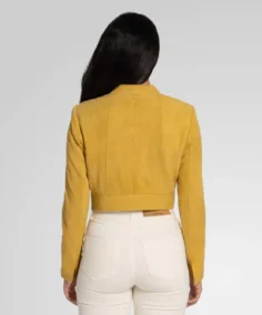 Shop The Women's Adrian Cropped Leather Jacket