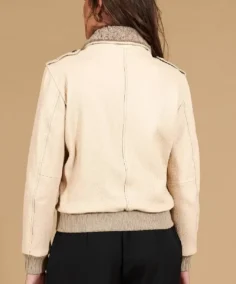 Shop the Women's Antea Wrinkled Leather Bomber Jacket