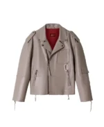 TLJ Urban Crest Biker Leather Jacket Front View - Trendy Leather Jackets