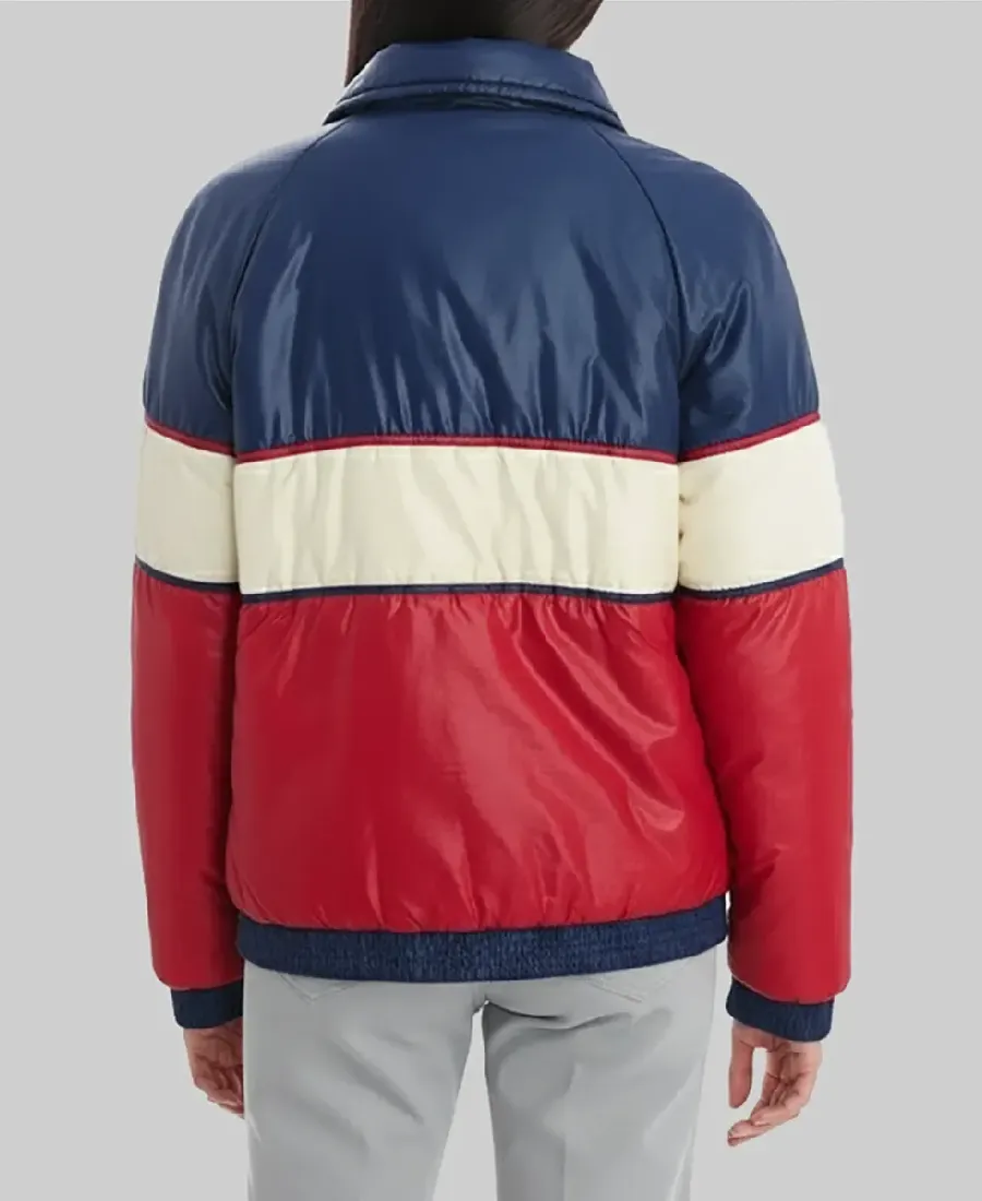 70S Vintage Block Color Puffer Jacket - Image 2