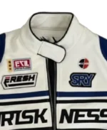 Women's Briskness Moto Leather Jacket Collar