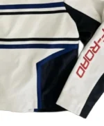 Women's Briskness Moto Leather Jacket Sleeves