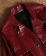 Women's Anchor Leather Coat Collar