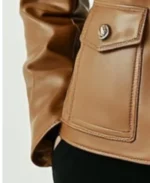 Women's Rosie Classic Leather Jacket Sleeves