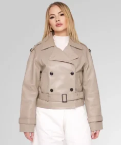 Women's Trisha Cropped Leather Jacket