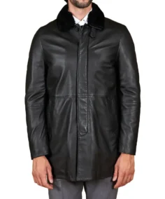 Men's Oscar Black Leather Coat - Trendy Leather Jackets