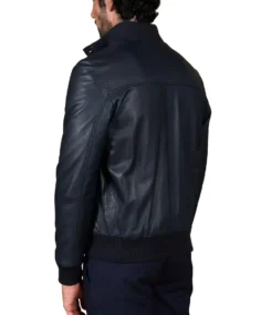 Shop The Men's Nappa Navy Bomber Leather - Trendy Leather JacketsJacket