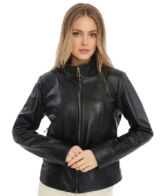 Blythe Black Leather Jacket - Trendy Leather Jackets