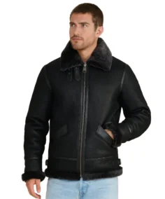 Frederick Shearling Aviator Jacket - Trendy Leather Jackets
