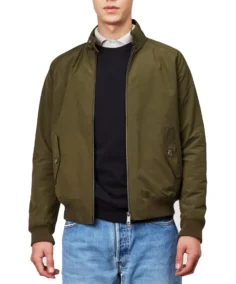 G9 Green Harrington Jacket - Trendy Leather Jackets