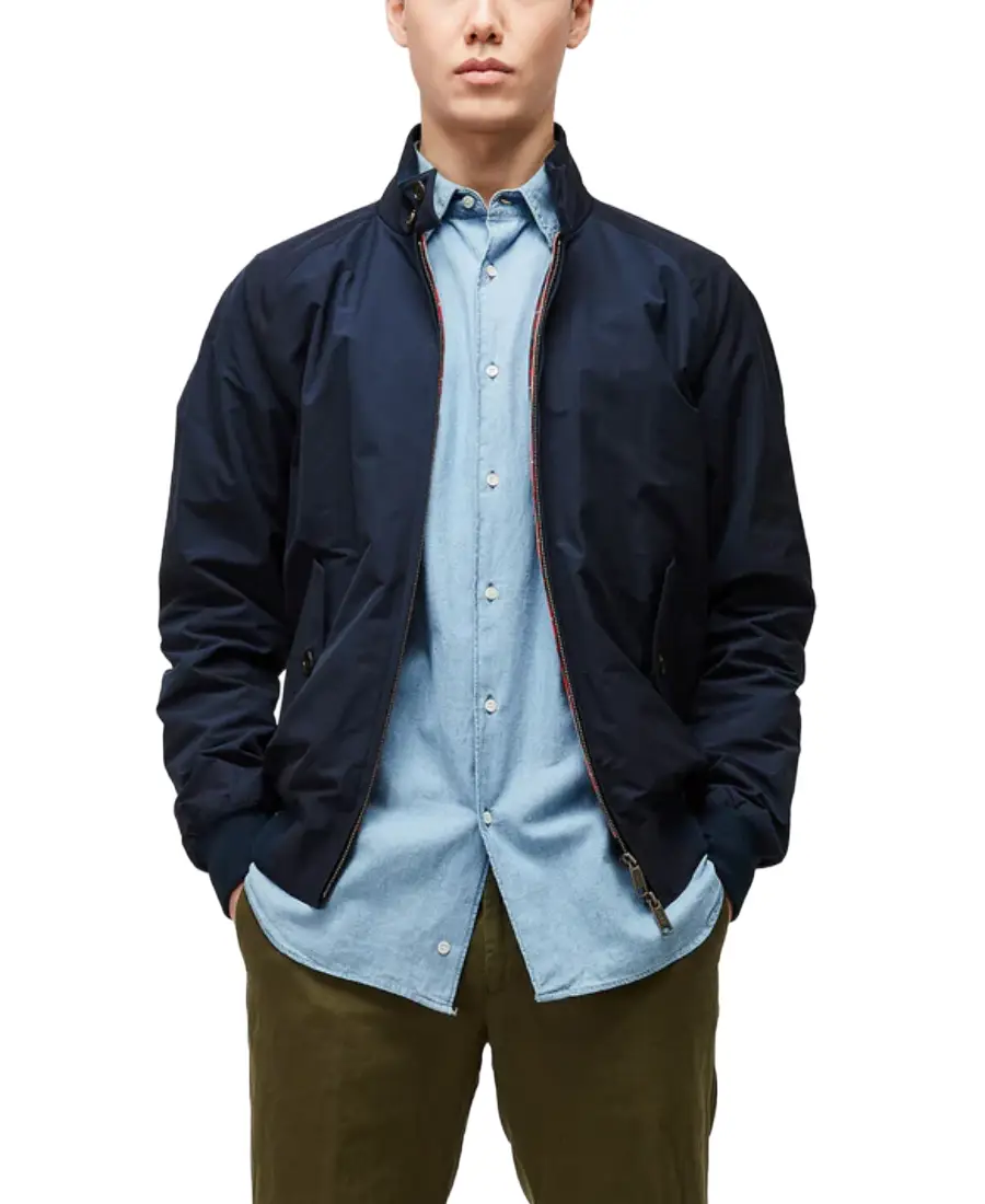 G9 Navy Harrington Jacket G9 Navy Harrington Jacket - Trendy Leather Jackets