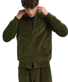 G9 Olive Corduroy Jacket - Trendy Leather Jackets