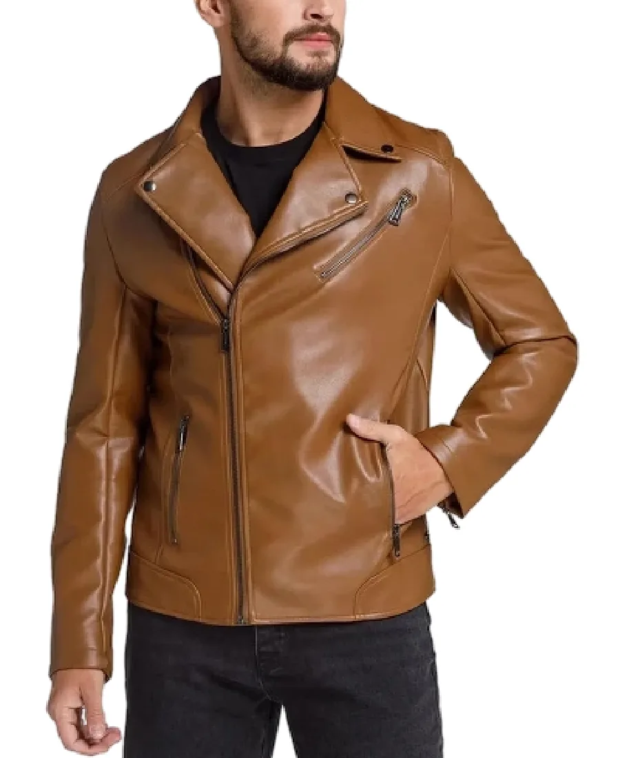 Men'S Brown Perfecto Motorcycle Leather Jacket Men'S Brown Perfecto Motorcycle Leather Jacket - Trendy Leather Jackets