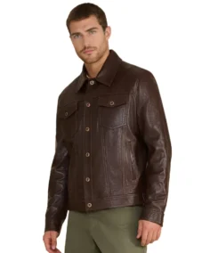 Oliver Dark Brown Leather Jacket - Trendy Leather Jackets
