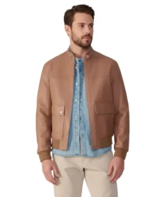 Rafe Light Brown Leather Jacket - Trendy Leather Jackets