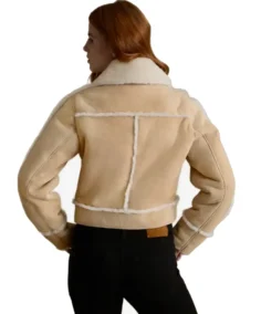 Shop THe Clara Suede Shearling Jacket - Trendy Leather Jackets