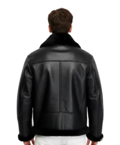 Shop The Albert Black Shearling Leather Jacket - Trendy Leather Jackets