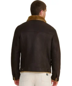 Shop The Alfie Dark Brown Shearling Jacket - Trendy Leather Jackets