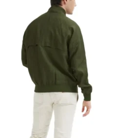 Shop The G9 Green Linen Jacket - Trendy Leather Jackets