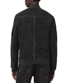Shop The Kemble Black Suede Bomber Jacket - Trendy Leather Jackets