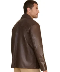 Shop The Men's Dark Brown Relaxed Leather Jacket - Trendy Leather Jackets