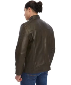 Shop The Men's Solid Dark Brown Leather - Trendy Leather Jackets