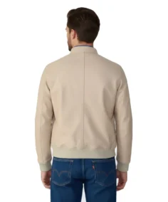 Shop The Rafe Beige Leather Jacket - Trendy Leather Jackets