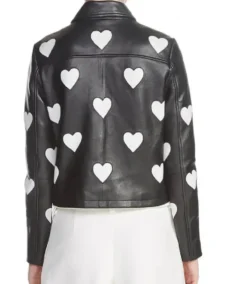 Shop The Women's Maje Heart Motorcycle Leather Jacket - Trendy Leather Jackets