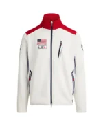 USA Olympics Team Track Jacket Front - Trendy Leather Jackets
