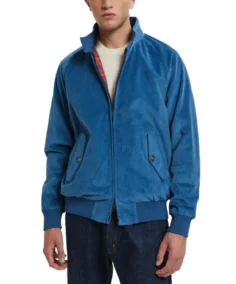Unpadded G9 Blue Corduroy Jacket - Trendy Leather Jackets