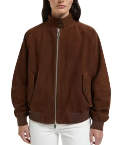 Women G9 Chocolate Brown Suede Jacket - Trendy Leather Jackets