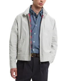 BAL X White G9 Harrington Jacket - Trendy Leather Jackets